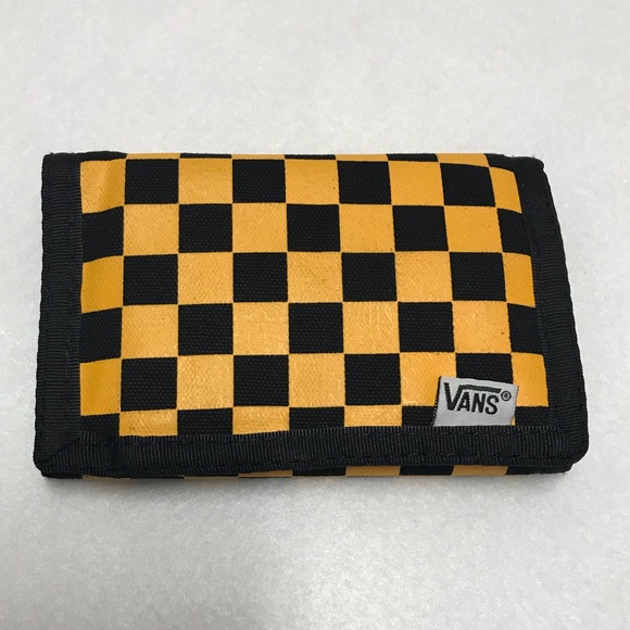 yellow chequered vans